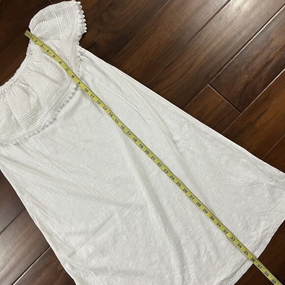 Boden Size UK 10 / US 6 L White Off The Shoulder Ruffle Jersey Dress - Picture 5 of 9